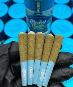Introducing Baby Jeeters, the ultimate compact and powerful pre-roll experience for cannabis connoisseurs who crave premium quality, potency, and convenience. These authentic pre-rolls pack a punch with 100% top-shelf flower and are designed for those who appreciate the finest cannabis, but prefer a more manageable, on-the-go option. Baby Jeeters are the miniature version of the iconic Jeeter pre-rolls, making them perfect for solo sessions or when you want a quick, intense high without the commitment of a full-sized joint.