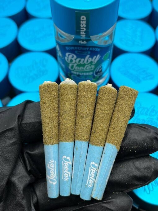 Introducing Baby Jeeters, the ultimate compact and powerful pre-roll experience for cannabis connoisseurs who crave premium quality, potency, and convenience. These authentic pre-rolls pack a punch with 100% top-shelf flower and are designed for those who appreciate the finest cannabis, but prefer a more manageable, on-the-go option. Baby Jeeters are the miniature version of the iconic Jeeter pre-rolls, making them perfect for solo sessions or when you want a quick, intense high without the commitment of a full-sized joint.