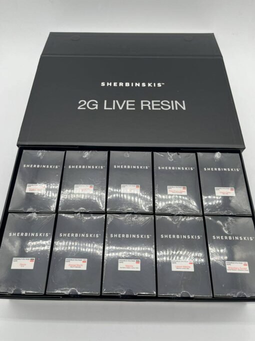 The Sherbinski 2G Disposable is a top-shelf, authentic cannabis vape crafted for those who appreciate true genetic excellence, potent effects, and rich terpene flavor. Developed by the legendary Sherbinski brand—the creators of world-famous strains like Gelato, Sunset Sherbet, and Mochi—this disposable device delivers 2 grams of premium live resin or distillate, providing a long-lasting, ultra-smooth vaping experience with strain-specific flavor profiles that reflect the brand’s signature West Coast heritage.