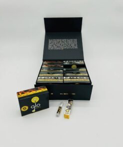 Experience the true essence of premium cannabis vaping with the Glo Black Box 1-Gram Screw-On Carts. Crafted for flavor enthusiasts and THC connoisseurs alike, Glo Carts offer an unbeatable blend of potency, purity, and smooth draw performance. Each 1-gram vape cartridge delivers a consistent, flavorful, and clean hit that makes every session satisfying — from the first puff to the last.