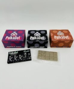 Unleash your mind and indulge your senses with the PolkaDot Mushroom Chocolate Bars (Authentic) — a bold fusion of premium Belgian chocolate and psilocybin magic mushrooms. PolkaDot has become a leading name in the world of psychedelic edibles, delivering a consistently delicious, effective, and beautifully crafted experience with each square.