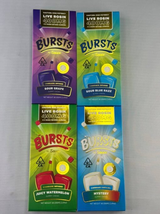 SAUCE BURSTS Live Rosin Gummies