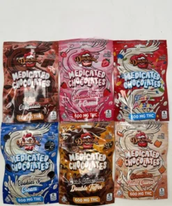Devour Medicated Chocolates 600mg THC – 6 Pieces per Pack