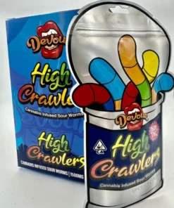 Devour High Crawlers 1500mg – Cannabis-Infused Sour Worms