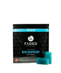 Faded Cannabis Co. Blue Raspberry Jelly Blocks