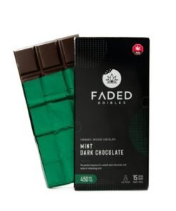 Faded Cannabis Co. Mint Dark Chocolate Bar