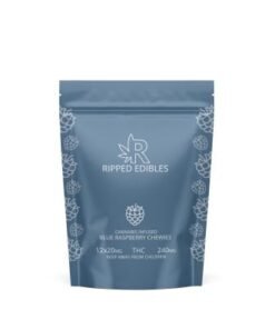 Ripped Edibles THC Blue Raspberry Chewies