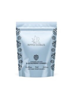 Ripped Edibles THC Blue Raspberry Gummies