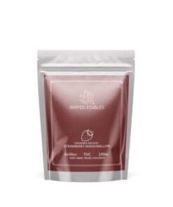 Ripped Edibles THC Strawberry Marshmallows