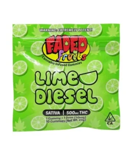 Faded Fruits Lime Diesel Gummies