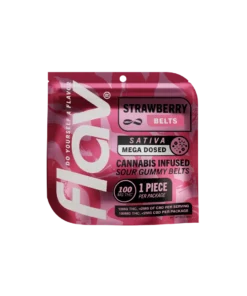 Flav Nighttime Gummies Strawberry Belt (100mg THC)