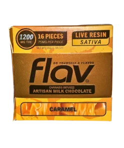 FLAV Chocolate Bar – CARAMEL Live Resin 1200mg